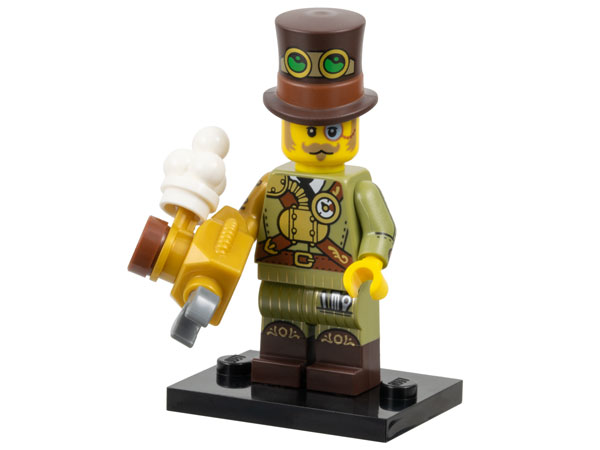 LEGO col27-12 col27 Steampunk Inventor, Series 27 (Complete Set with Stand and Accessories) — LEGO te koop op BrickVillage