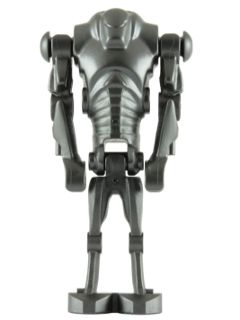 LEGO Minifiguur Super Battle Droid - Pearl Dark Gray, Wide Head (sw0092) — LEGO te koop op BrickVillage
