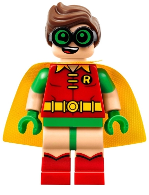 LEGO Minifiguur Robin - Green Glasses, Smile / Scared Pattern (sh0315) — LEGO te koop op BrickVillage