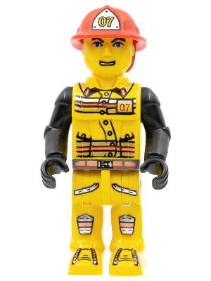 LEGO Minifiguur Fireman in Hat #07 (js007) — LEGO te koop op BrickVillage