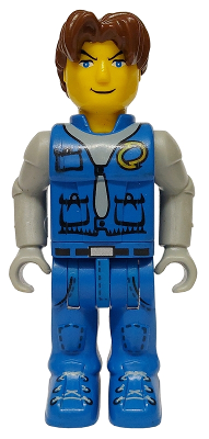 LEGO Minifiguur Jack Stone - Blue Jacket, Blue Pants, Gray Shirt (js002) — LEGO te koop op BrickVillage