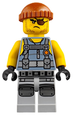 LEGO Minifiguur Shark Army Thug - Tank Top, Large Knee Plates (njo0380) — LEGO te koop op BrickVillage