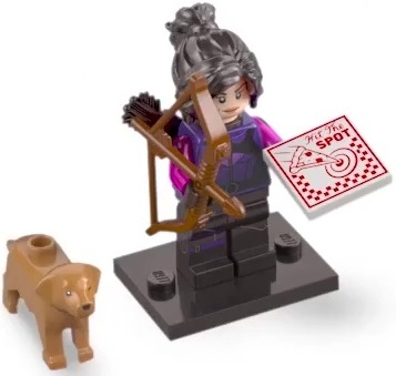 LEGO colmar2-7 Kate Bishop, Marvel Studios, Series 2 (Complete Set with Stand and Accessories) — LEGO te koop op BrickVillage