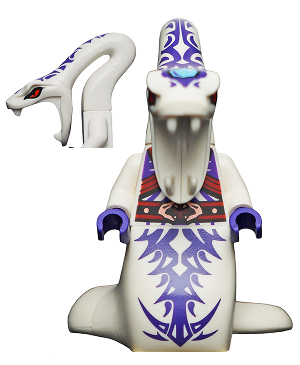 LEGO Minifiguur Pythor Chumsworth - White with Purple (njo0131) — LEGO te koop op BrickVillage