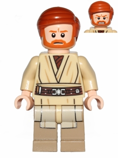 LEGO Minifiguur Obi-Wan Kenobi (Dark Tan Printed Legs) (sw0535)
