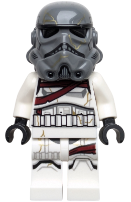 LEGO Minifiguur Night Trooper - Dark Bluish Gray Helmet (sw1417)