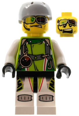 LEGO Minifiguur Team X-treme Daredevil 2 (DEX-treme) - Sports Helmet (wr005) — LEGO te koop op BrickVillage