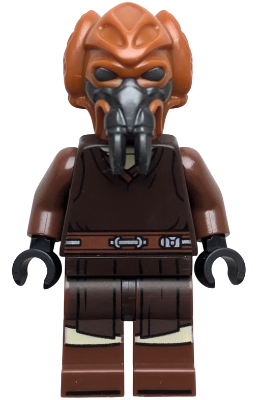 LEGO Minifiguur Plo Koon - Dark Brown Robe, Tan Shirt, Printed Legs (sw1414)
