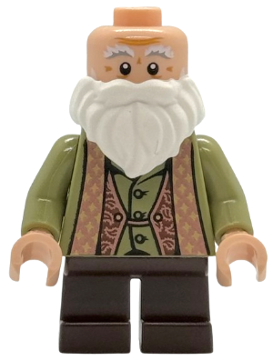 LEGO Minifiguur Professor Filius Flitwick - Olive Green Suit, Dark Brown Short Legs (hp536) — LEGO te koop op BrickVillage