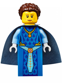 LEGO Minifiguur Queen Halbert - Dark Blue Cape (nex018) — LEGO te koop op BrickVillage