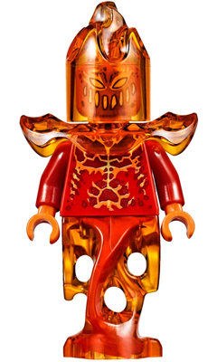 LEGO Minifiguur Flama - Red Head and Torso (nex050) — LEGO te koop op BrickVillage