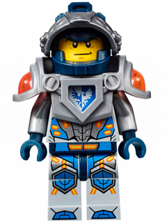 LEGO Minifiguur Clay Moorington - Dark Blue Helmet, Flat Silver Visor and Armor (nex010) — LEGO te koop op BrickVillage