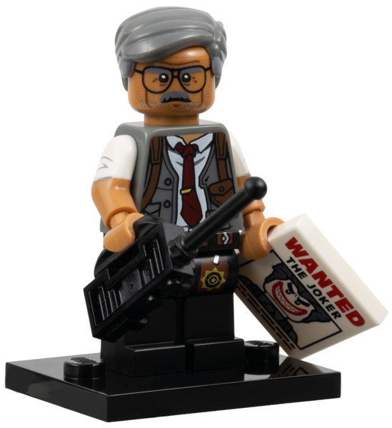 LEGO coltlbm-7 coltlbm Commissioner Gordon, The LEGO Batman Movie, Series 1 (Complete Set with Stand and Accessories) — LEGO te koop op BrickVillage