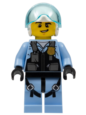 LEGO Minifiguur Sky Police - Jet Pilot (cty0953)