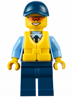 LEGO Minifiguur Police - City Officer, Life Jacket, Orange Sunglasses (cty0615) — LEGO te koop op BrickVillage