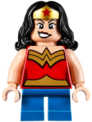 LEGO Minifiguur Wonder Woman - Gold Tiara, Short Legs (sh0358)