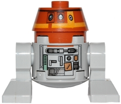 LEGO Minifiguur Astromech Droid, C1-10P (Chopper) - Light Bluish Gray Body (sw0565) — LEGO te koop op BrickVillage