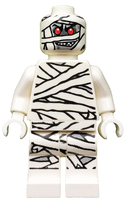 LEGO Minifiguur Mummy - NON-Glow In Dark Pattern (mof001a)