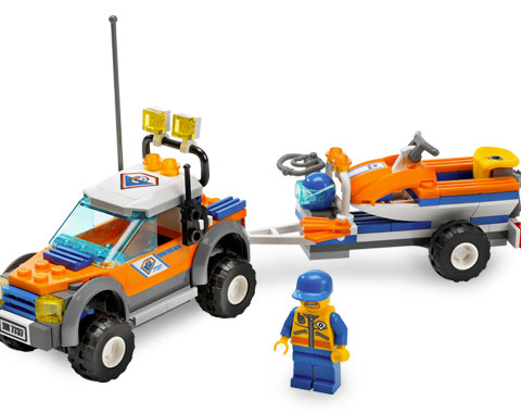 LEGO 7737 Coast Guard 4WD & Jet Scooter