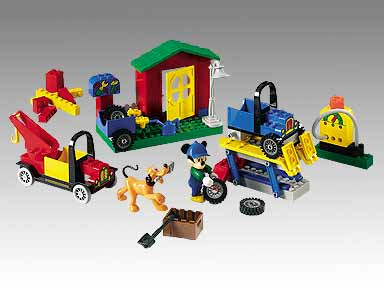 LEGO 4166 Mickey's Car Garage — LEGO te koop op BrickVillage