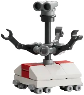 LEGO Minifiguur Treadwell Droid - White and Red Body, Light Bluish Gray Binoculars (sw1446) — LEGO te koop op BrickVillage