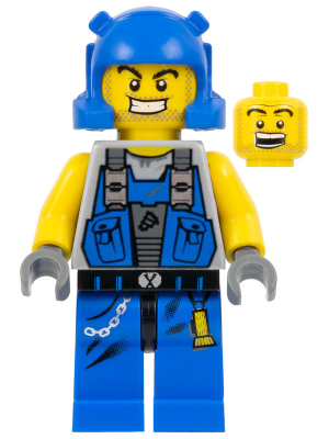 LEGO Minifiguur Power Miner - Beard Stubble Guy (pm006) — LEGO te koop op BrickVillage