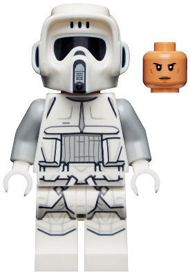 LEGO Minifiguur Imperial Scout Trooper, Hoth - Female, Dual Molded Helmet, Nougat Head, Smirk (sw1182) — LEGO te koop op BrickVillage