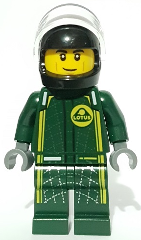 LEGO Minifiguur Lotus Evija Driver (sc096) — LEGO te koop op BrickVillage