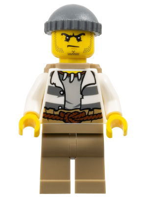 LEGO Minifiguur Swamp Police - Crook Male with Dark Bluish Gray Knit Cap and Backpack (cty0522) — LEGO te koop op BrickVillage