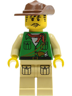 LEGO Minifiguur Johnny Thunder (Expedition) (adv024) — LEGO te koop op BrickVillage