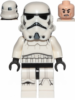 LEGO Minifiguur Imperial Stormtrooper - Male, Dual Molded Helmet with Light Bluish Gray Panels on Back, Light Nougat He… — LEGO te koop op BrickVillage